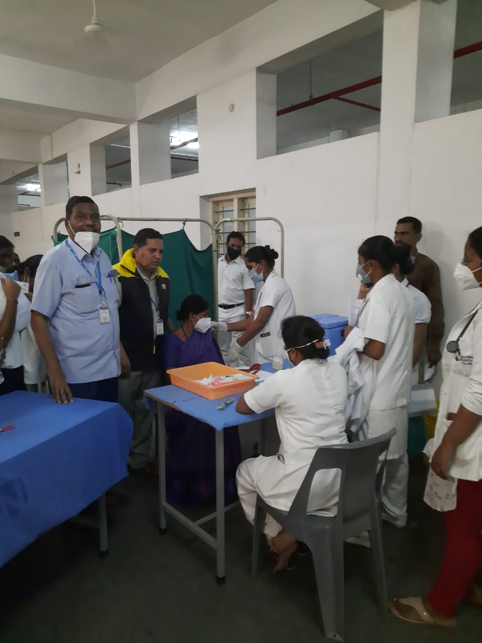 Vaccination Drive in Navodaya Medical College Hospital & Research Center