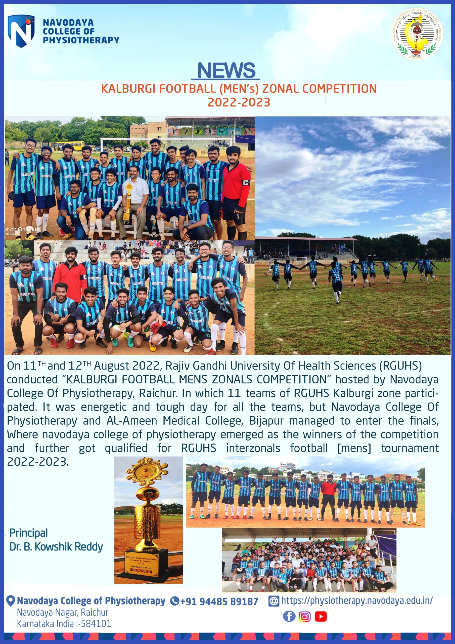 Kalburgi Foot Ball (Men’s) Zonal Competition 2022-2023