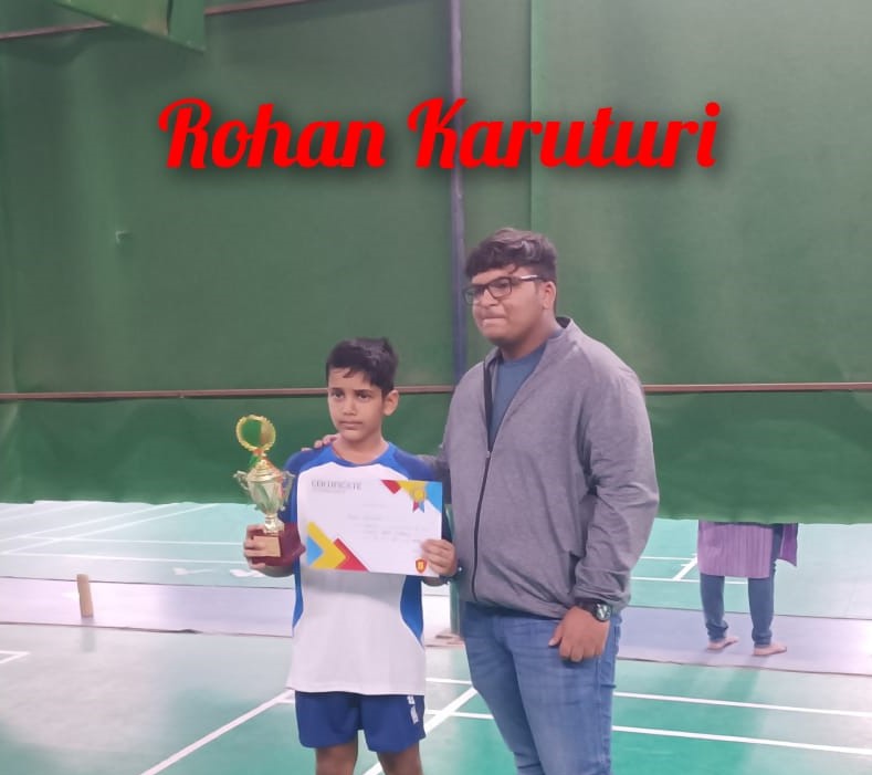 Under 11 Winners – Raichur Rocker NCS Rohan Ranking 9 @ State Level Badminton