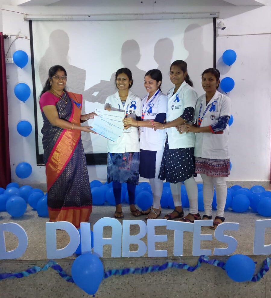 “REELS CONTEST” organized by Navodaya College of Nursing on account World Diabetes Day