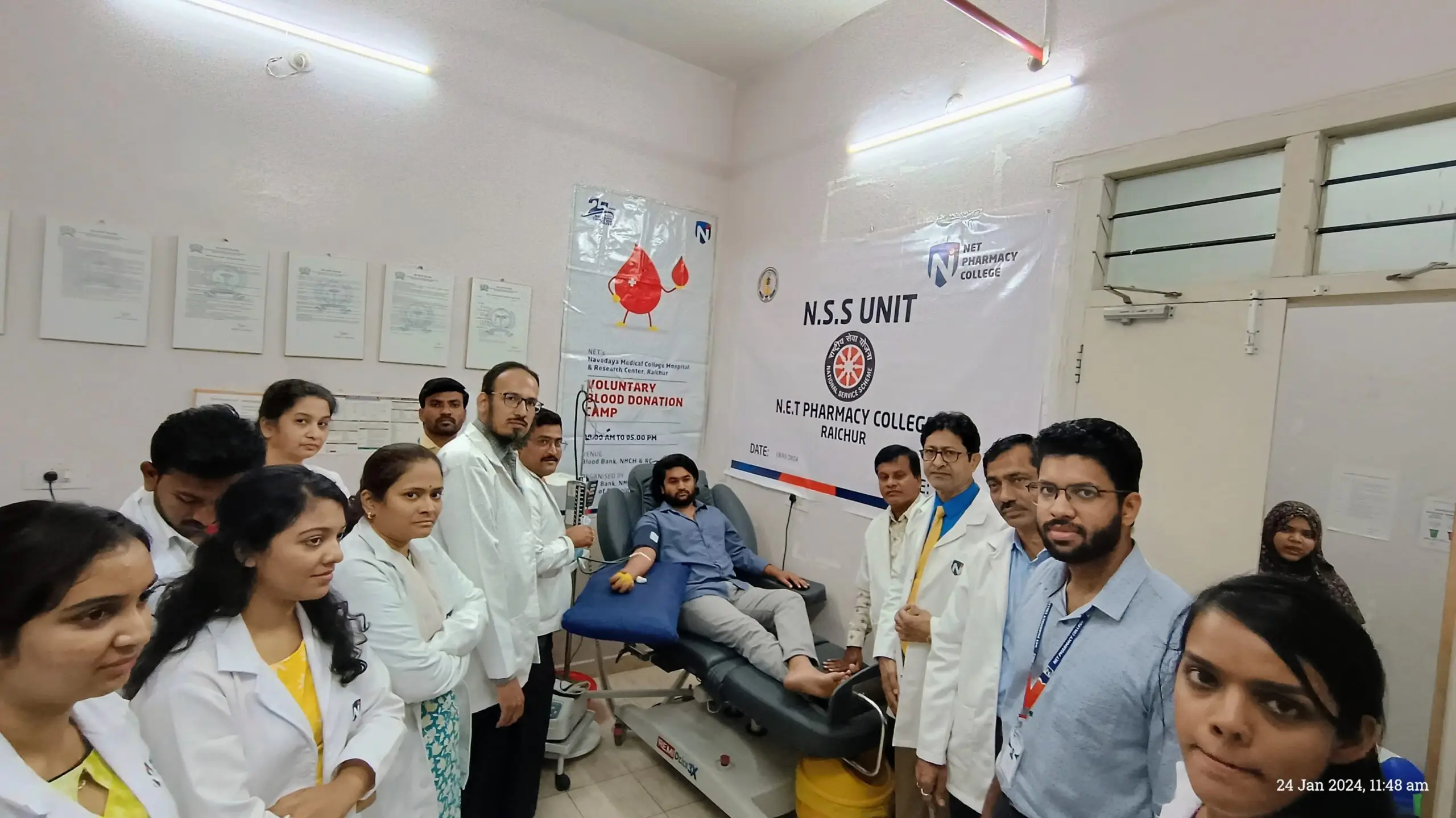 Voluntary Blood Donation Camp at Blood Centre, NMCH & RC