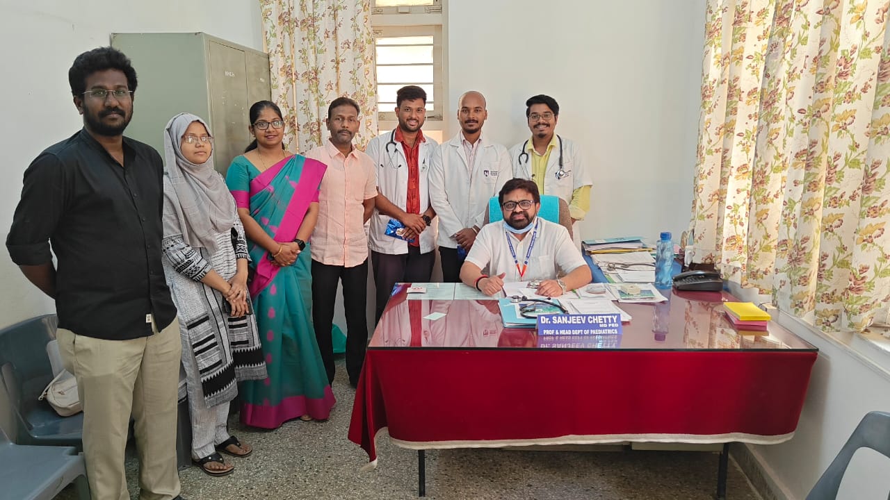 DEPT of PEDIATRICS congratulated the undergraduates students who have secured rank in the subject of PEDIATRICS IN RGUHS EXAMINATIONS OF FEB 2023 RS III BATCH