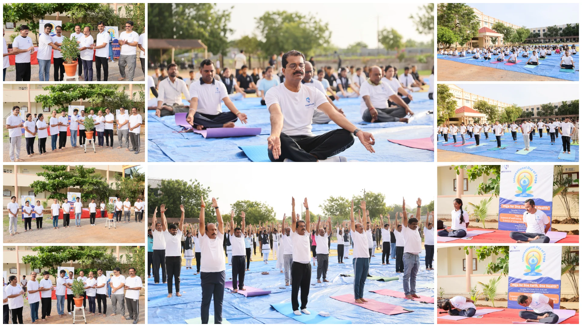 11th International Yoga Day 2025 Celebrated by Navodaya Education Trust, Raichur
