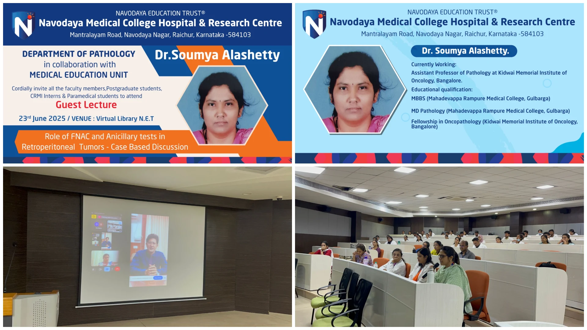 Guest Lecture on Role of FNAC and Ancillary Tests in Retroperitoneal Tumors – Navodaya Medical College