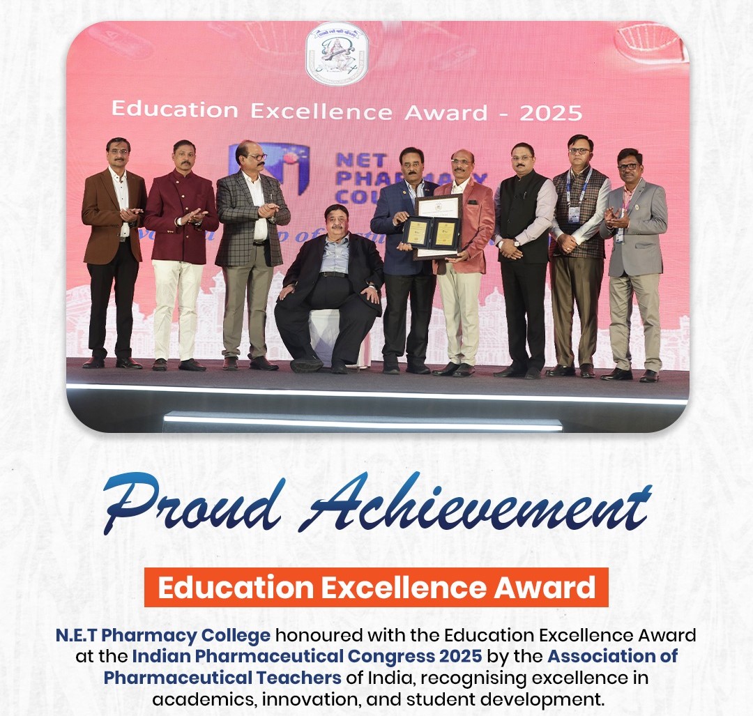 N.E.T. Pharmacy College Wins Prestigious Education Excellence Award at IPC 2025