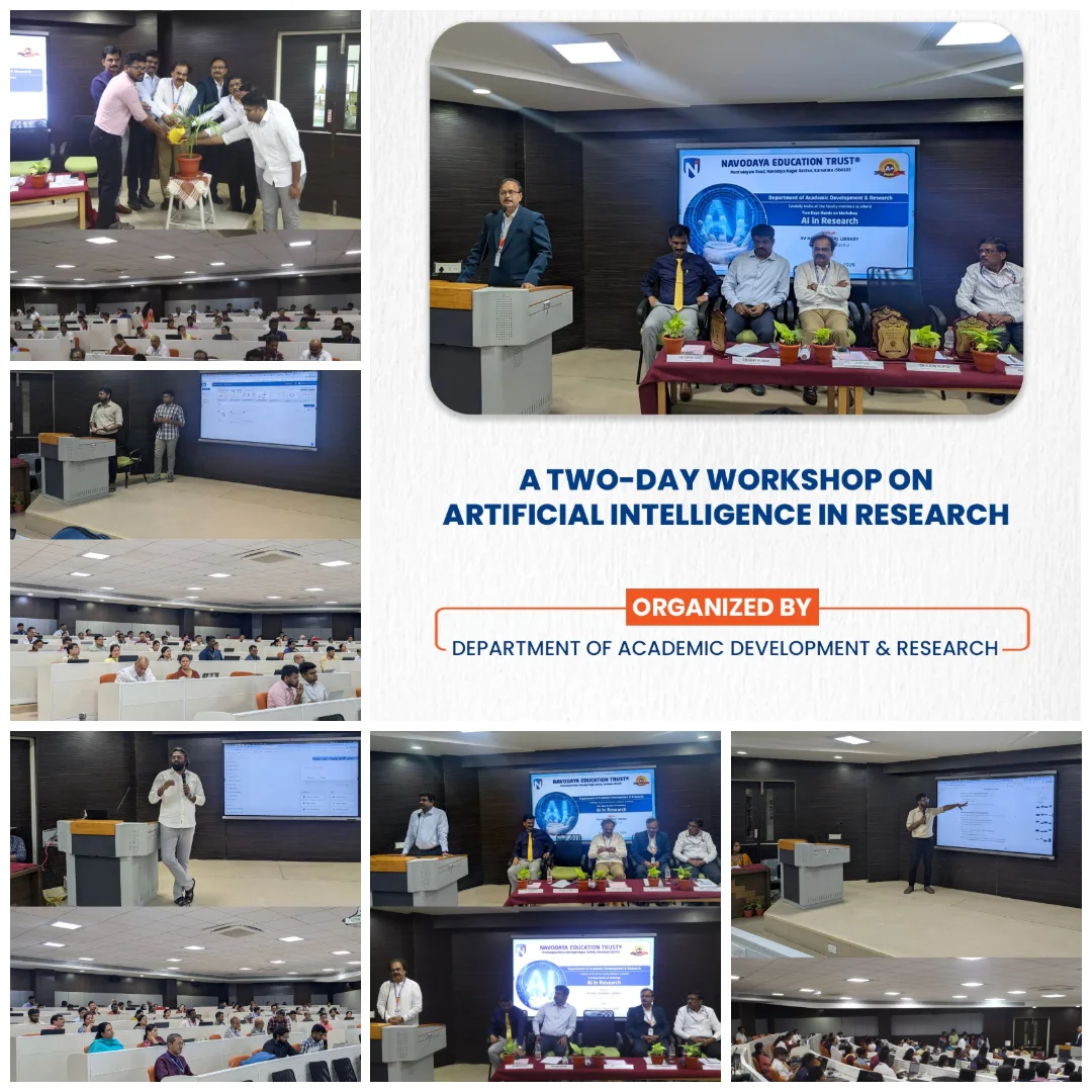 Navodaya Education Trust Concludes Landmark Two-Day Workshop on AI in Research