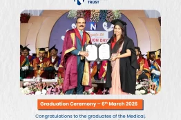 The Graduation Ceremony for the students of Navodaya Medical College, Navodaya Dental College Raichur, and Navodaya College of Physiotherapy under Navodaya Education Trust was successfully organized at the Navodaya Auditorium.
