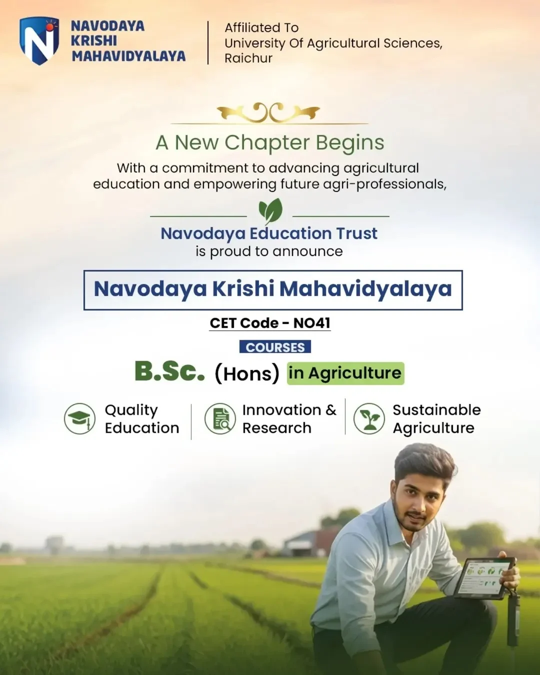 We are delighted to announce the beginning of a new journey in agricultural excellence.