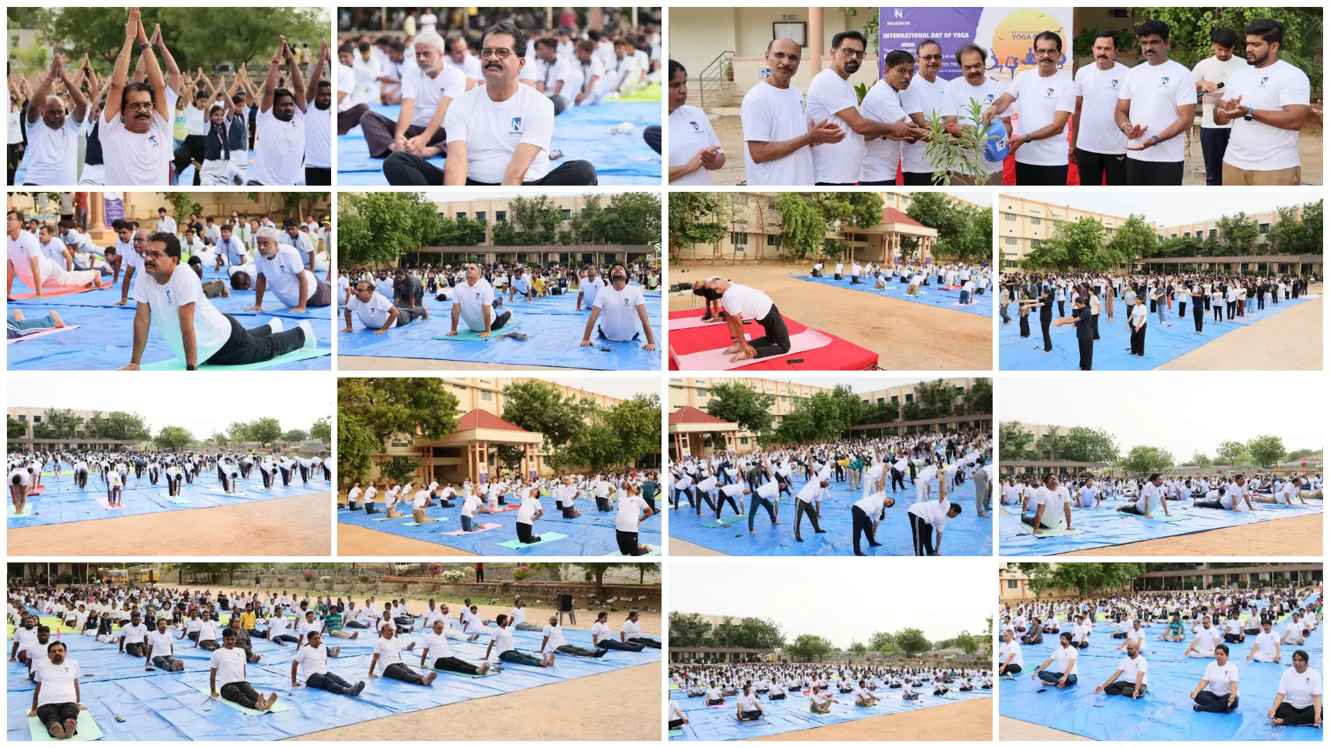 12th International Day of Yoga Celebrated at N.E.T. Pharmacy College Ground